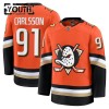 Anaheim Ducks Fanatics Premium Leo Carlsson 2024-25 Heim Orange Trikot - Kinder